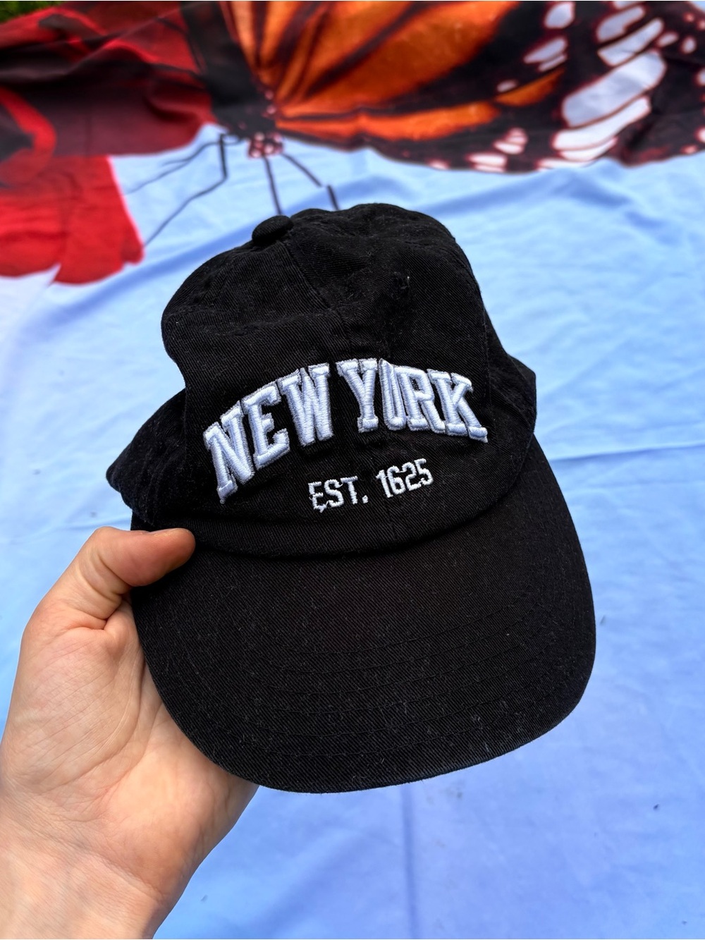 Black "New York" Embroidered Baseball Cap